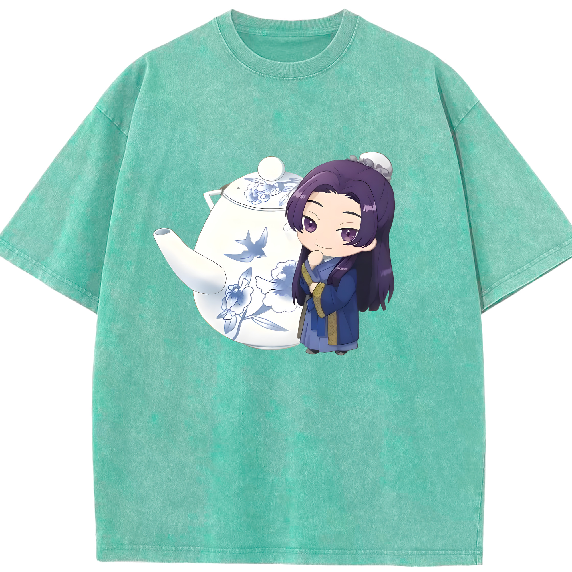 （画像用） 薬屋のひとりごと The Apothecary Diaries 綿100% ヴィンテージ風 半袖Tシャツ（フロントプリント）